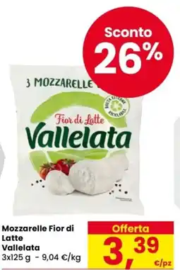 Despar Mozzarelle Fior di Latte Vallelata offerta