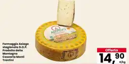 Despar Formaggio Asiago stagionato D.O.P. Prodotto della Montagna Casearia Monti Trentini offerta