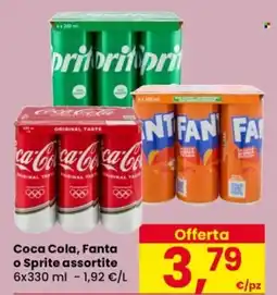 Despar Coca Cola, Fanta o Sprite offerta