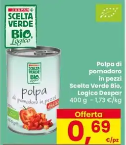 Despar Polpa di pomodoro in pezzi Scelta Verde Bio, Logico Despar offerta