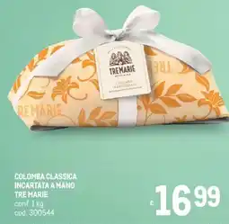 Metro Colomba classica incartata a mano TRE MARIE offerta