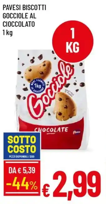 Pavesi biscotti gocciole al cioccolato