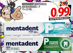 Il Genio Supermercato Mentadent dentifricio microgranuli-p offerta