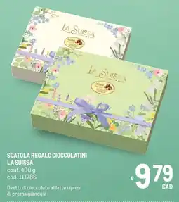 Metro Scatola regalo cioccolatini LA SUISSA offerta