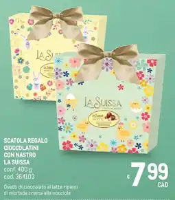 Metro Scatola regalo cioccolatini con nastro LA SUISSA offerta