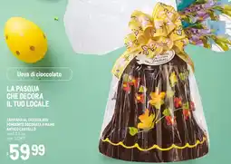 Metro Campana al cioccolato fondente decorata a mano antico castello offerta