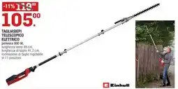 Brico OK Einhell tagliasiepi telescopico elettrico offerta