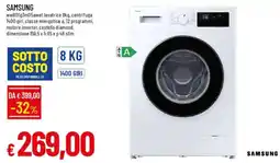 Galassia SAMSUNG ww80fg3m05awet lavatrice offerta