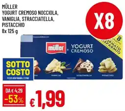 Galassia Müller yogurt cremoso nocciola, vaniglia, stracciatella, pistacchio offerta