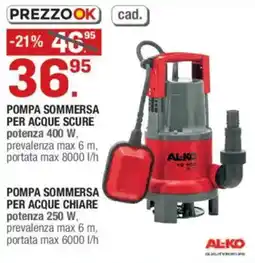 Brico OK ALKO Pompa sommersa per acque scure offerta