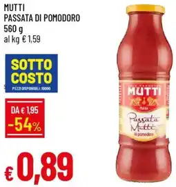 Galassia Mutti passata di pomodoro offerta
