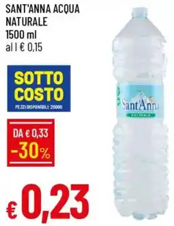 Galassia Sant'anna acqua naturale offerta