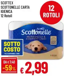 Galassia Scottex scottonelle carta igienica offerta