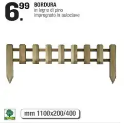 Brico OK Bordura in legno di pino impregnato in autoclave offerta