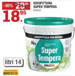 Brico OK BRICOOK Idropittura super tempera bianco offerta