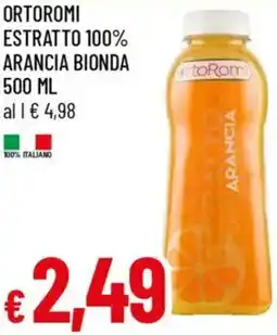 Galassia Ortoromi estratto 100% arancia bionda offerta