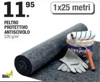 Brico OK Feltro protettivo antiscivolo 220 g/m² offerta