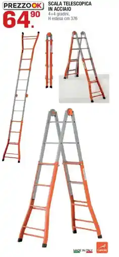 Brico OK Scala telescopica in acciaio offerta