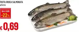 Galassia Trota iridea salmonata offerta