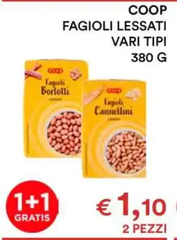Coop COOP FAGIOLI LESSATI VARI TIPI offerta