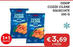 Coop COOP COZZE CILENE SGUSCIATE 250 G offerta