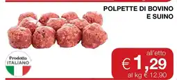 Coop POLPETTE DI BOVINO E SUINO offerta