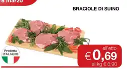 Coop Braciole di suino offerta