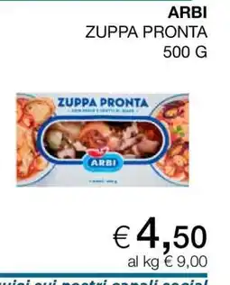 Coop ARBI ZUPPA PRONTA offerta