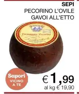 Coop SEPI PECORINO L'OVILE GAVOI ALL’ETTO offerta