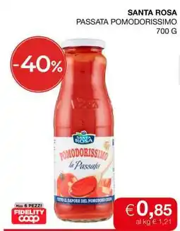 Coop SANTA ROSA PASSATA POMODORISSIMO offerta