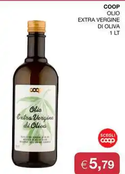 Coop COOP OLIO EXTRA VERGINE DI OLIVA 1 LT offerta
