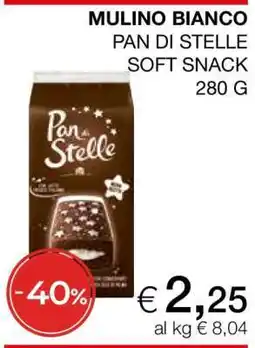 Coop MULINO BIANCO PAN DI STELLE SOFT SNACK 280 G offerta