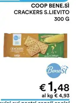 Coop COOP BENE.SÌ CRACKERS S.LIEVITO offerta