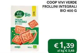 Coop COOP VIVI VERDE FROLLINI INTEGRALI BIO 400 G offerta