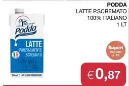 Coop PODDA LATTE P.SCREMATO offerta