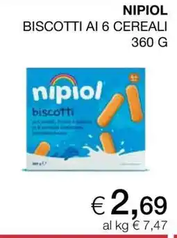 Coop Nipiol Biscotti ai 6 Cereali offerta