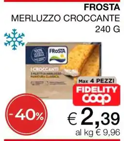 Coop Frosta Merluzzo Croccante offerta