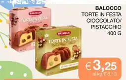 Coop BALOCCO TORTE IN FESTA CIOCCOLATO/PISTACCHIO offerta