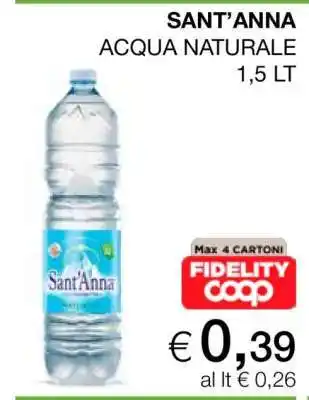 Coop Sant'Anna ACQUA NATURALE offerta