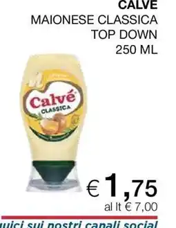 Coop Calvé Maionese classica Top Down offerta
