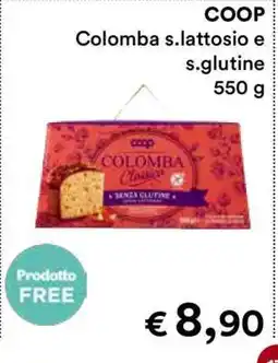 Coop COOP COLOMBA S.LATTOSIO E S.GLUTINE 550 G offerta