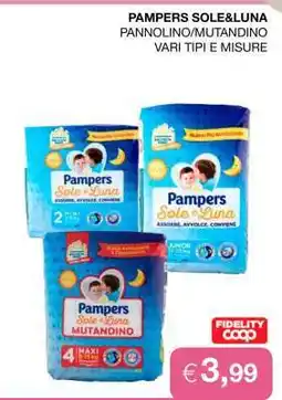 Coop PAMPERS SOLE&LUNA offerta