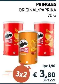 Coop PRINGLES ORIGINAL/PAPRIKA 70 G offerta