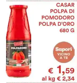 Coop CASAR POLPA DI POMODORO POLPA D’ORO 680 G offerta