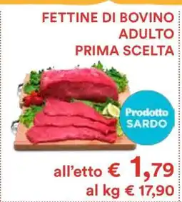 Coop FETTINE DI BOVINO ADULTO PRIMA SCELTA offerta