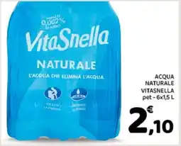 Conad ACQUA NATURALE VITASNELLA offerta