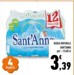 Conad Acqua Naturale Sant'Anna offerta