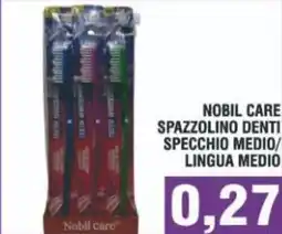 Bitar Nobil care spazzolino denti specchio medio/ lingua medio offerta