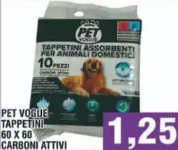 Bitar Pet vogue tappetini 60 x 60 carboni attivi offerta