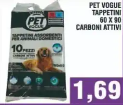 Bitar Pet vogue tappetini 60 x 90 carboni attivi offerta